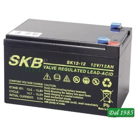 BATTERIA AL PIOMBO SKB 12V - 12 AH