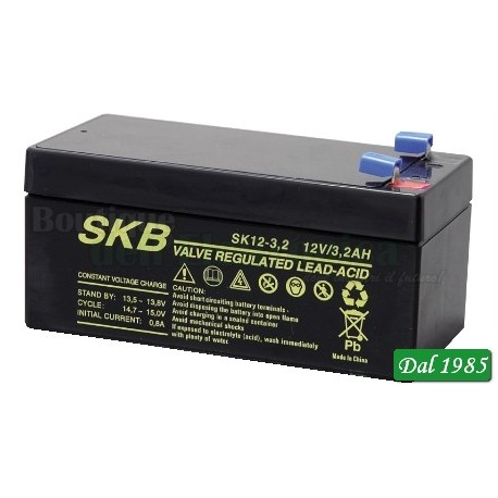 BATTERIA AL PIOMBO SKB 12V - 3,2 AH