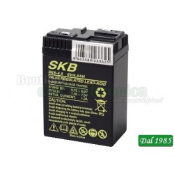 BATTERIA AL PIOMBO SKB 6V - 4,5 AH ATTACCHI A CONTATTO