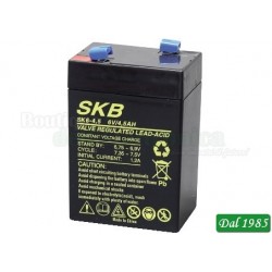 BATTERIA AL PIOMBO SKB 6V - 4,5 AH NORMALE