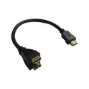 CAVETTO SPLITTER HDMI 1 SPINA / 2 PRESE 20CM