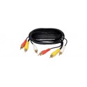 CAVO 3 SPINE RCA/3SPINE RCA 3MT DORATA