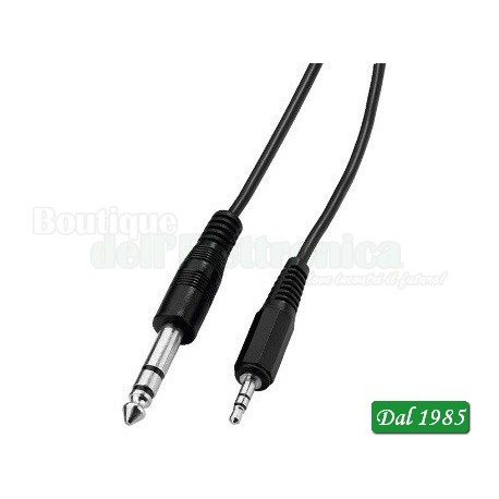 CAVO AUDIO 1JACK 3,5 E JACK 6,3