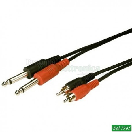 CAVO AUDIO JACK MONO 6,3 /RCA