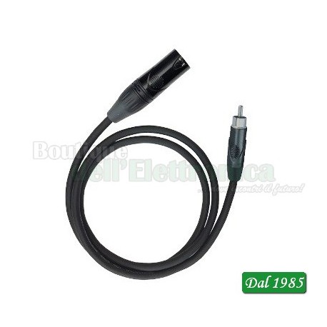 CAVO AUDIO RCA MASCHIO - XLR MASCHIO 5MT
