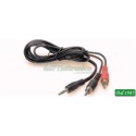 CAVO AUDIO SPINA JACK 3,5MM STEREO / 2 SPINE RCA 3MT