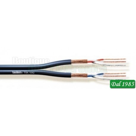 CAVO AUDIO TSK1042 2X2X0,22mm² PER CHIRARRA SPIRAL NERO