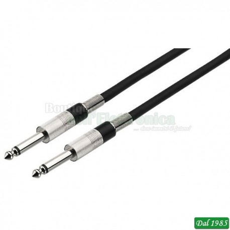 CAVO DI COLLEGAMENTO JACK STEREO 6,3 MM-JACK STEREO 6,3 MM LUNGHEZZA 6 METRI