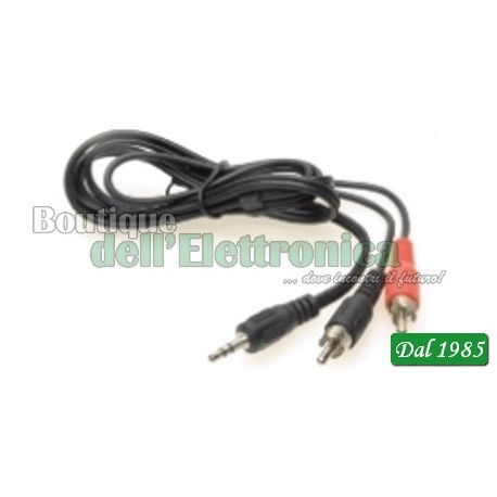 CAVO JACK ST 3,5 / 2 SP RCA 5MT