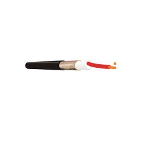 CAVO MICROFONICO 2X0,24 MM DIAMETRO 6 MM COLORE NERO BOBINA 100 METRI