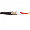 CAVO MICROFONICO 2X0,24 MM DIAMETRO 6 MM COLORE NERO BOBINA 100 METRI