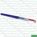 CAVO MICROFONICO BLU STAND. QUALITY 2X0,24MM ø 6MM 100MT