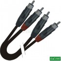 CAVO PROFESSIONALE RCA-RCA DUAL LUNGHEZZA 6 METRI