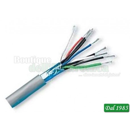 CAVO SCHERMATO AWG28 10 CONDUTTORI COLORE GRIGIO
